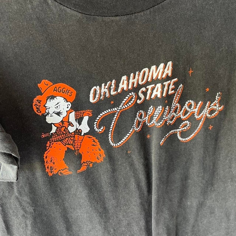 Gameday Social Oklahoma State Cowboys Black Graphic Tee Sz L NWT Unisex